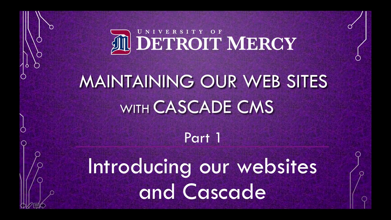 Cascade training video 1