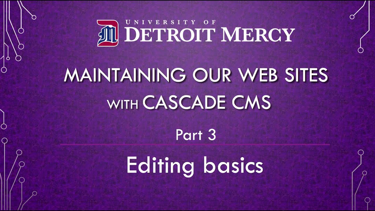 Cascade training video 3