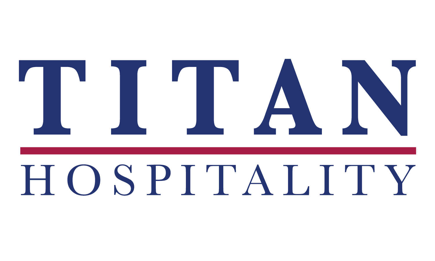 A logo for TITAN HOSPITALITY