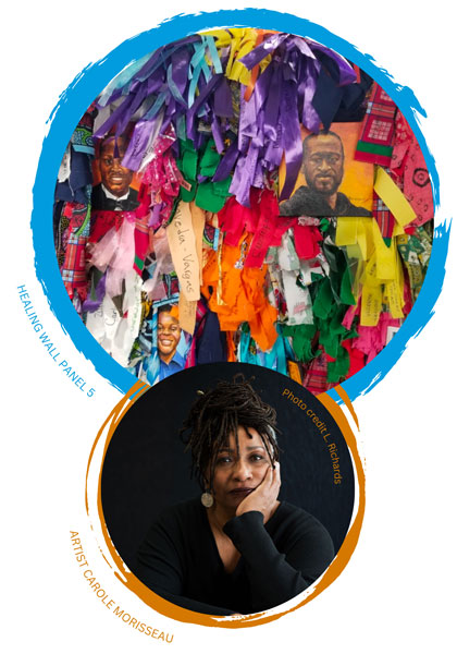 Panel 5 Healing wall and artist carole morisseau
