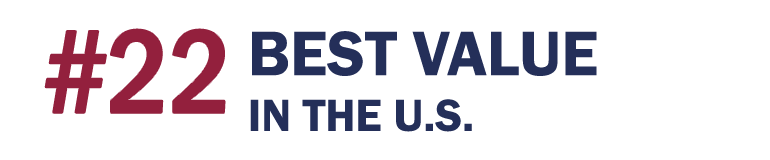 No. 103 Best Value WSJ rankings