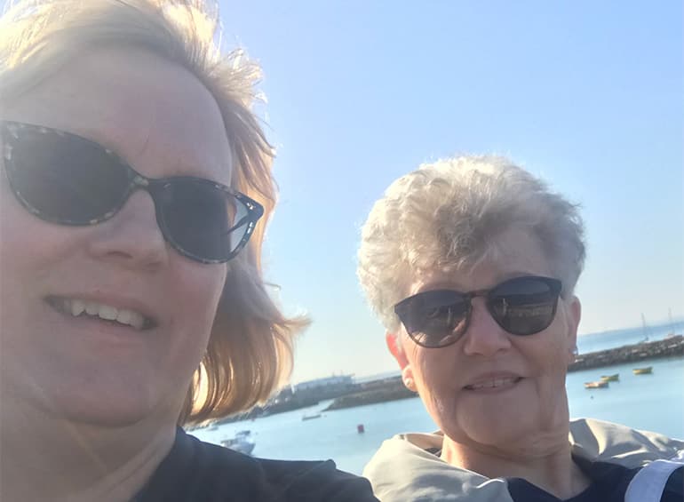 Image of selfie of two women