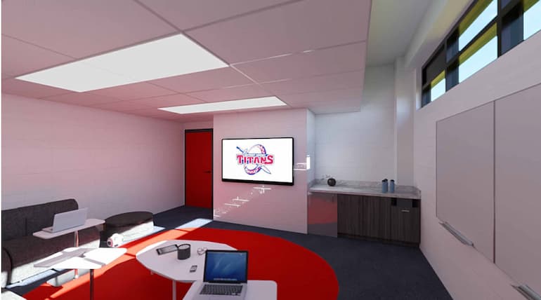 women's soccer team lockerroom